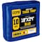 Core Tarps Heavy Duty Tarp, 24 ft L x 0.5 mm H x 18 ft W, 10 Mil, Blue, Polyethylene CT-605-18X24 - alternate 1